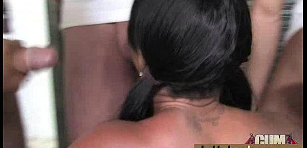  Dirty Ebony Whore Banged And Covered In Cum - Interracial 23